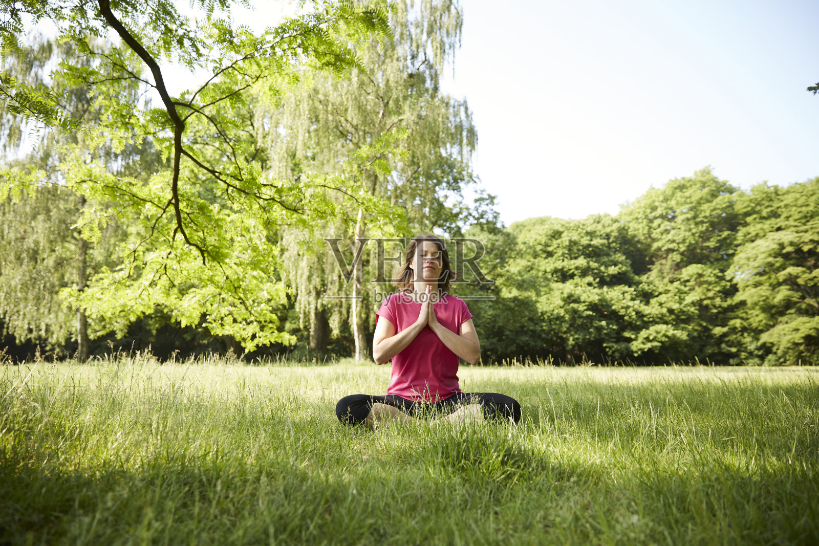 户外瑜伽照片摄影图片