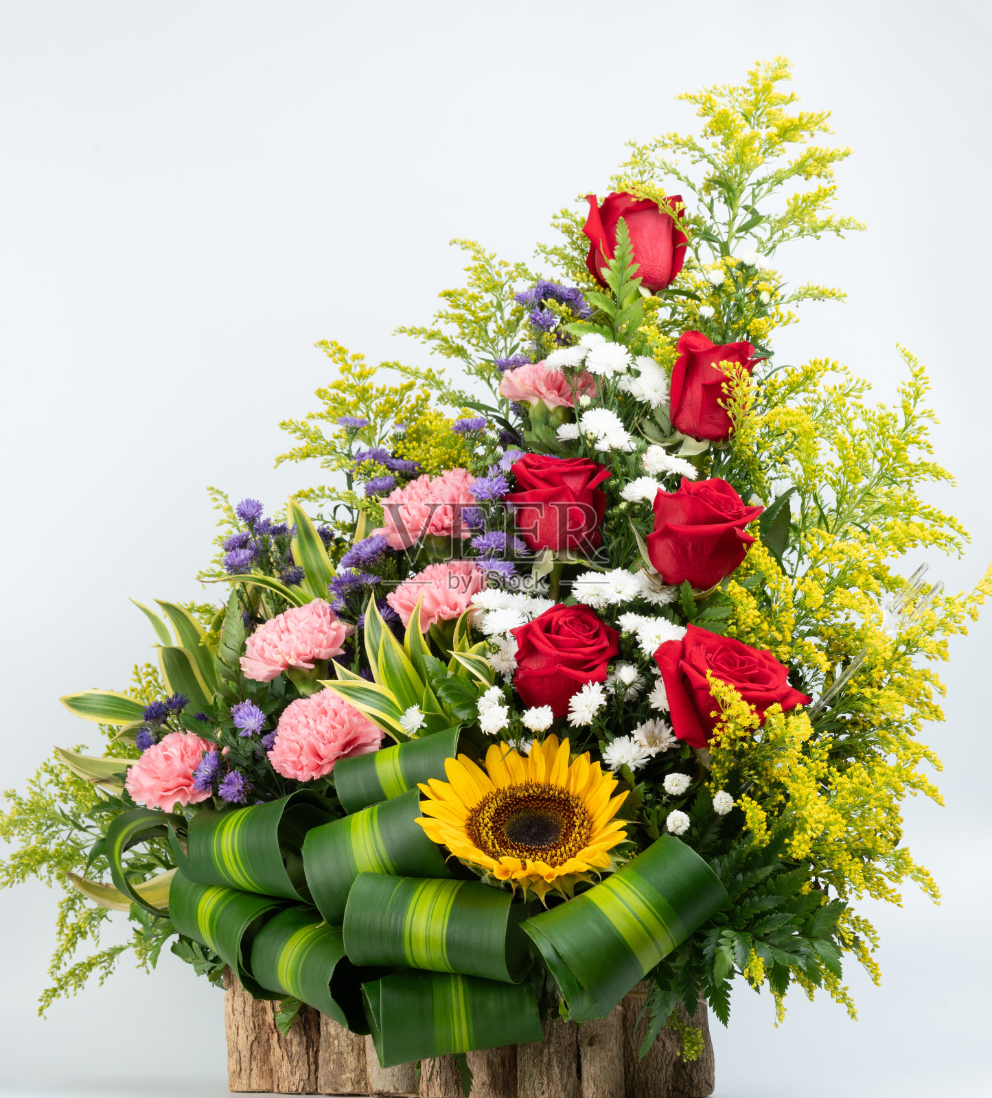 彩色花束构图照片摄影图片