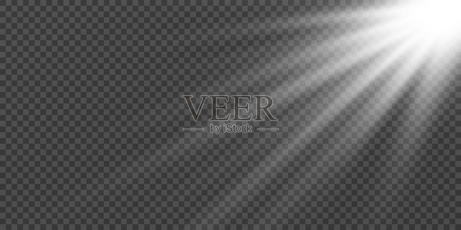 矢量透明太阳光专用透镜光晕光效。前镜头太阳耀斑。插画图片素材