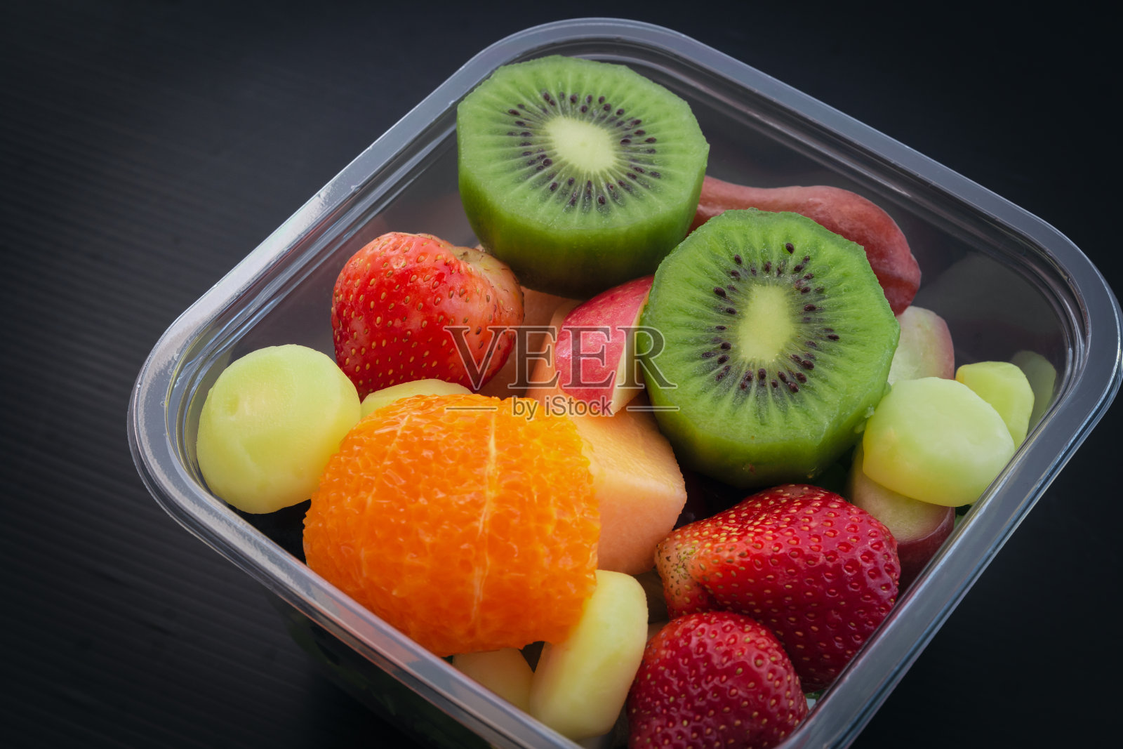 新鲜沙拉水果照片摄影图片