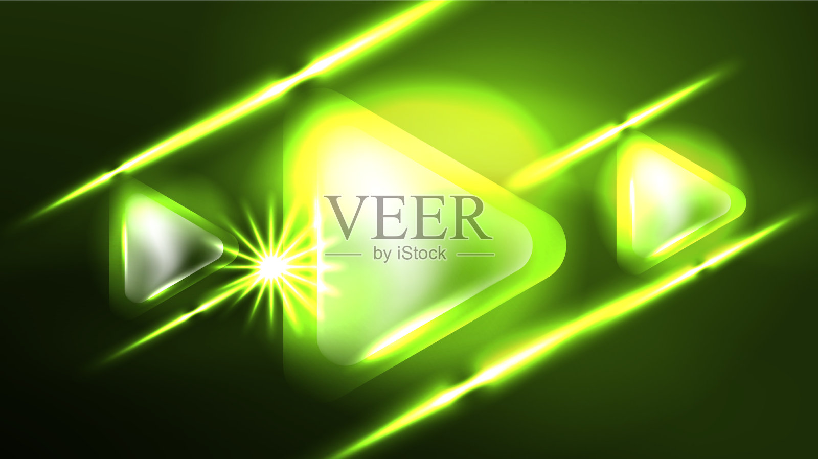 数字霓虹灯抽象背景三角形和插画图片素材