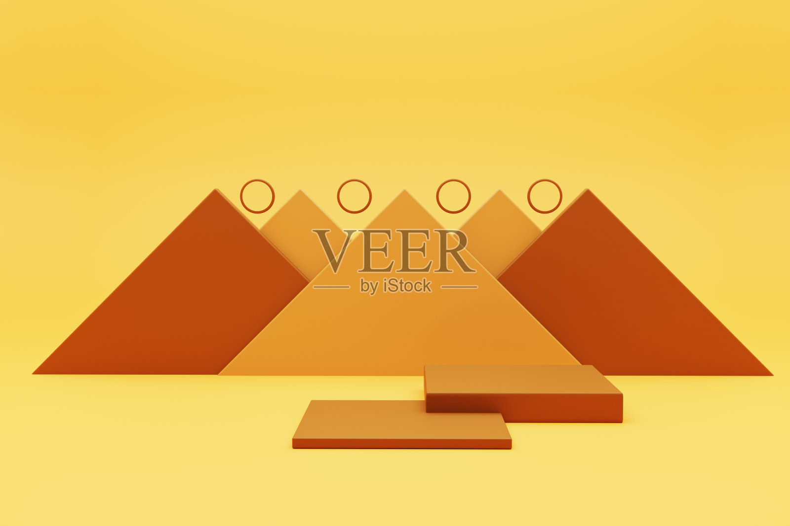 造型设计3d渲染舞台空白空间放置，全新抽象设计讲台照片摄影图片