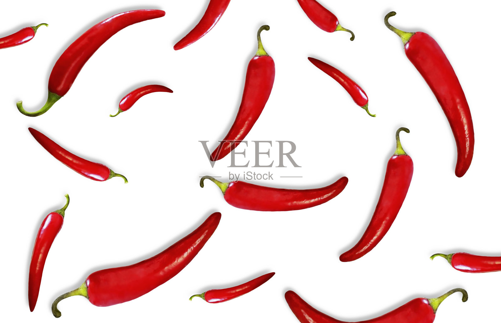 白色背景上的辣椒。屏幕保护程序照片摄影图片