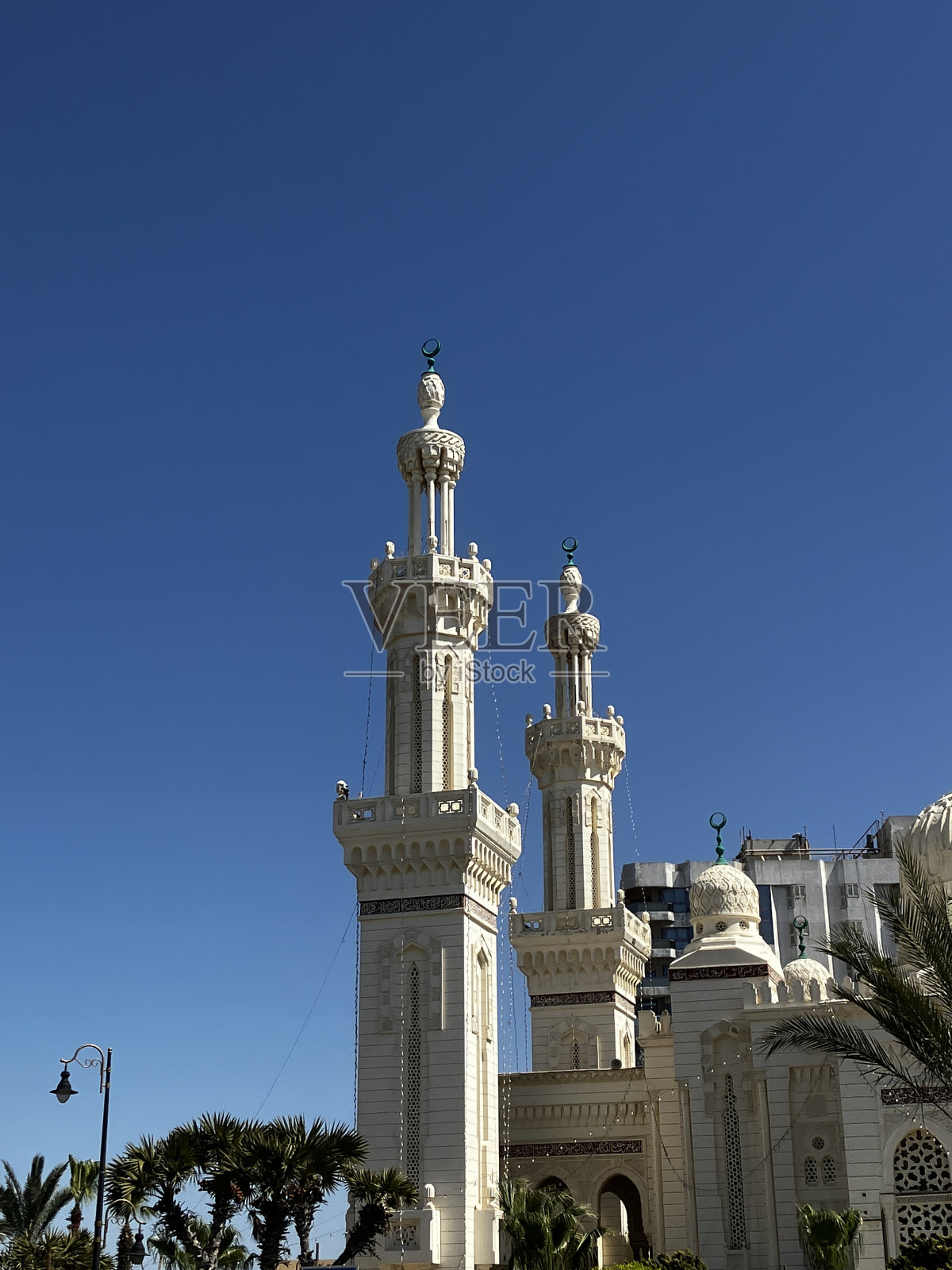 埃及塞得港市的清真寺照片摄影图片