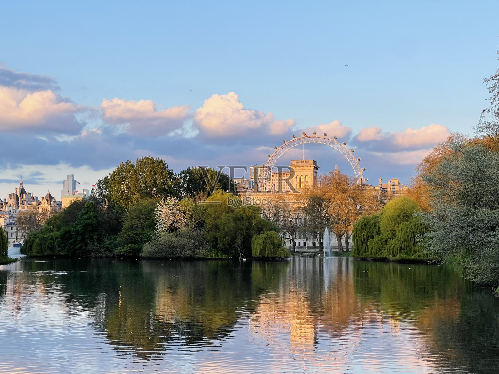 伦敦的日落照片摄影图片