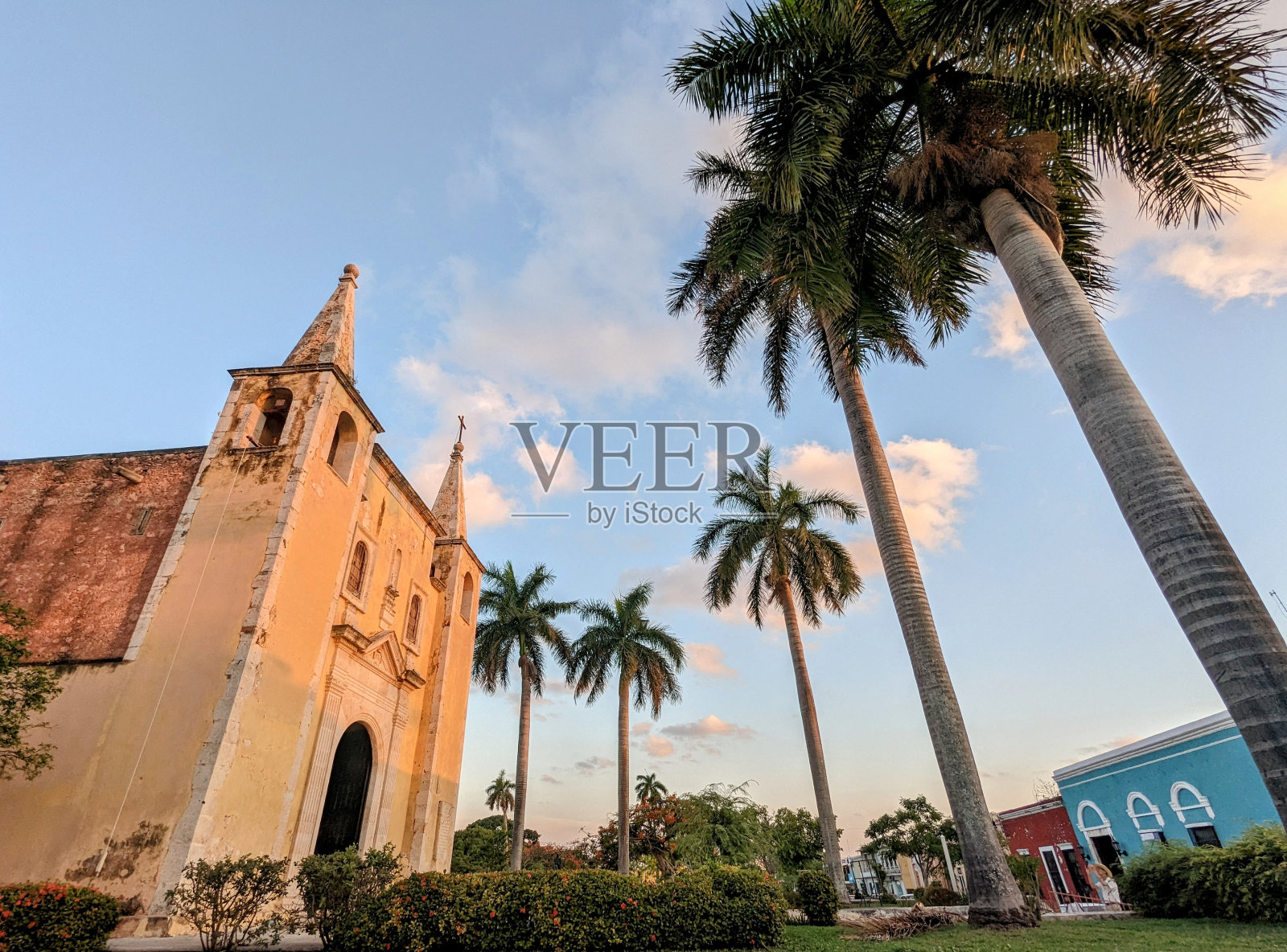 墨西哥梅里达大教堂照片摄影图片