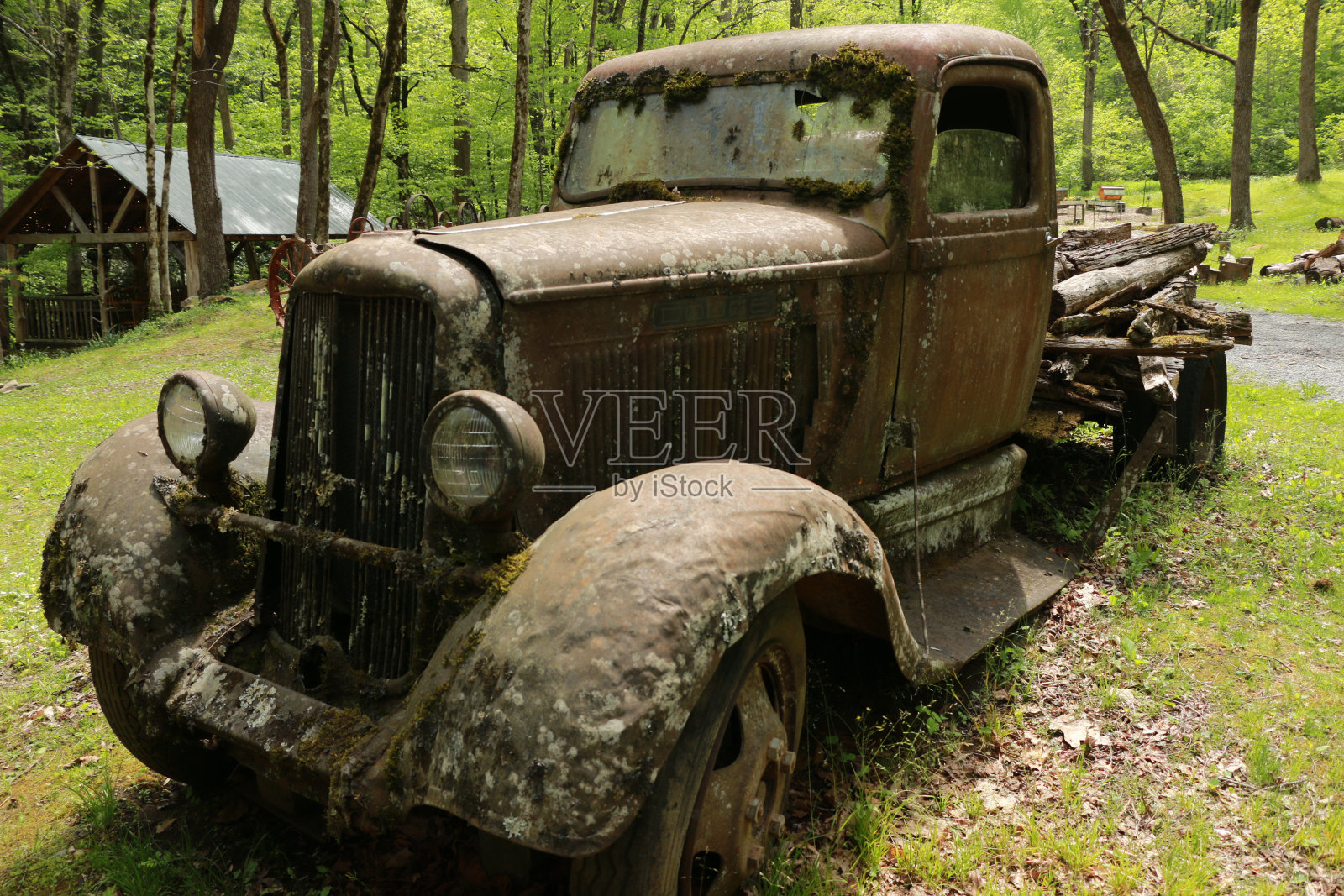 生锈的旧汽车照片摄影图片