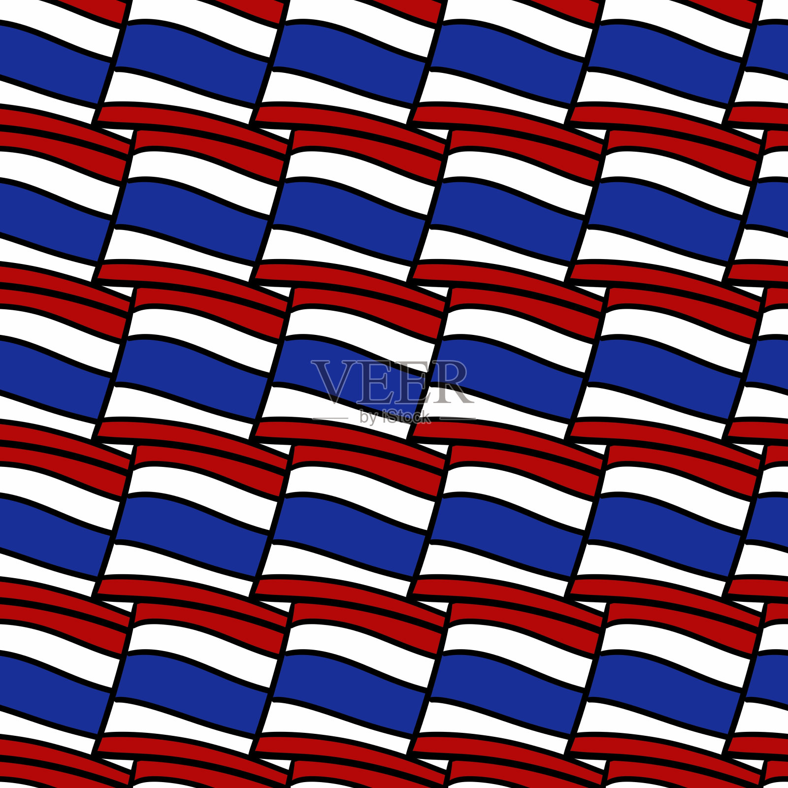 抽象的背景与几何元素，泰国国旗插画图片素材