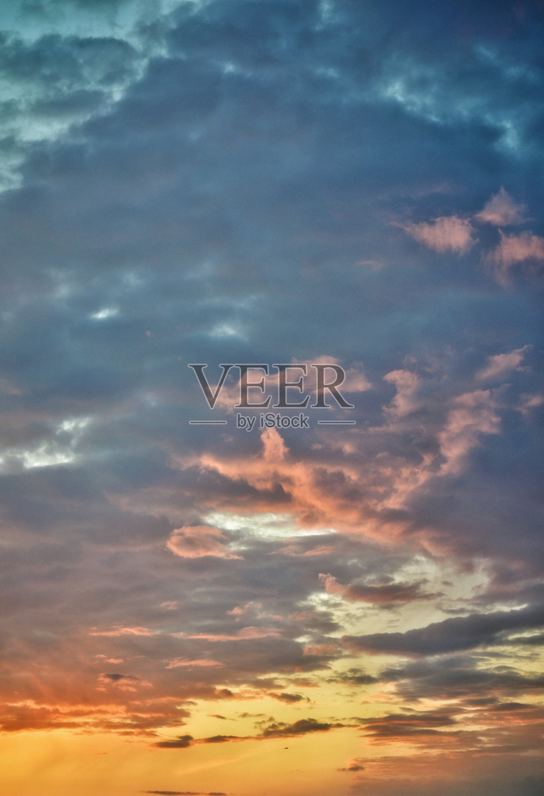 有日落的浪漫田园诗照片摄影图片