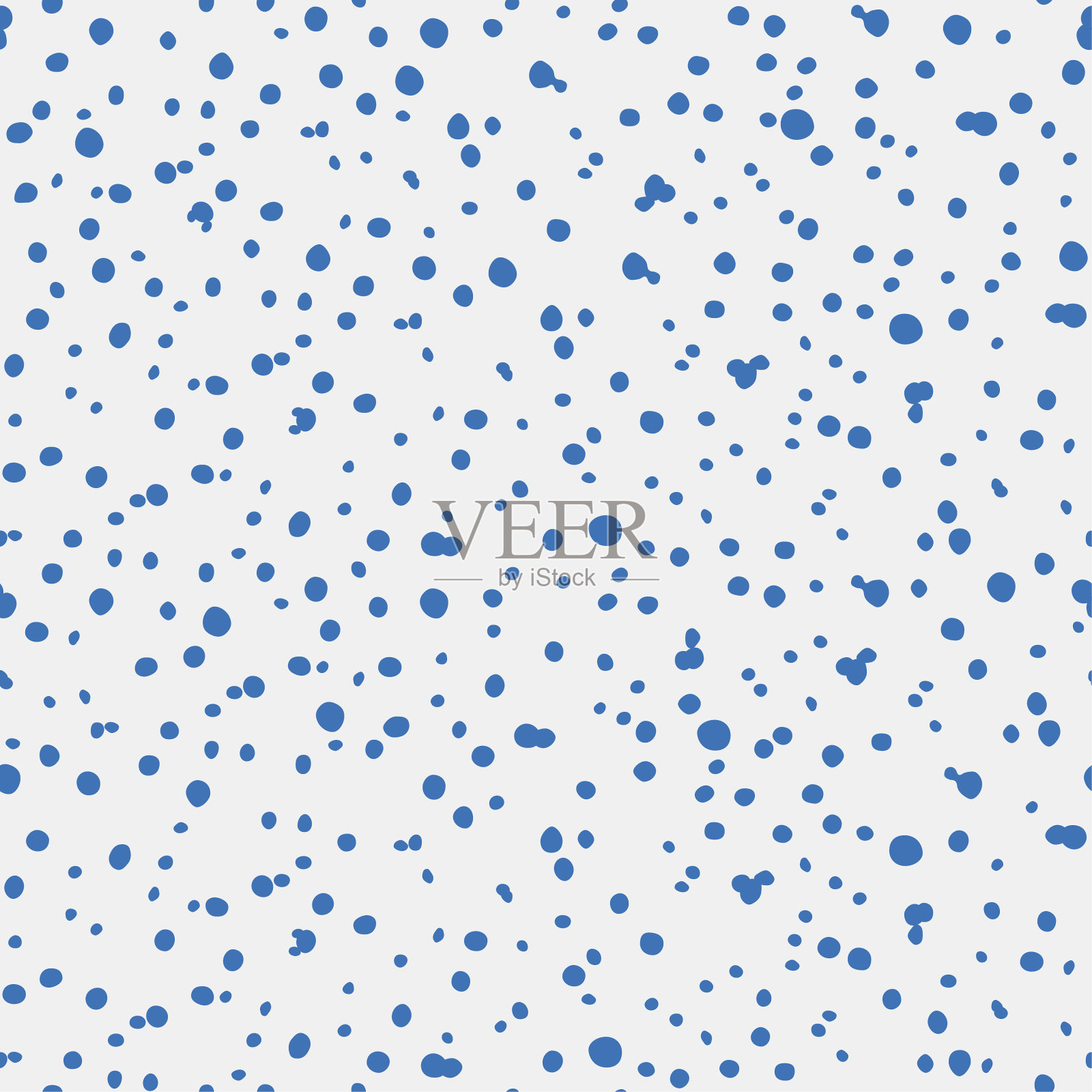 蓝点无缝图案插画图片素材