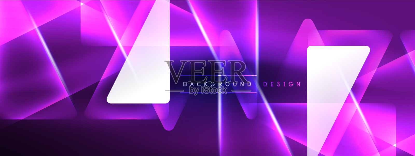 霓虹灯黑客几何背景虚拟插画图片素材