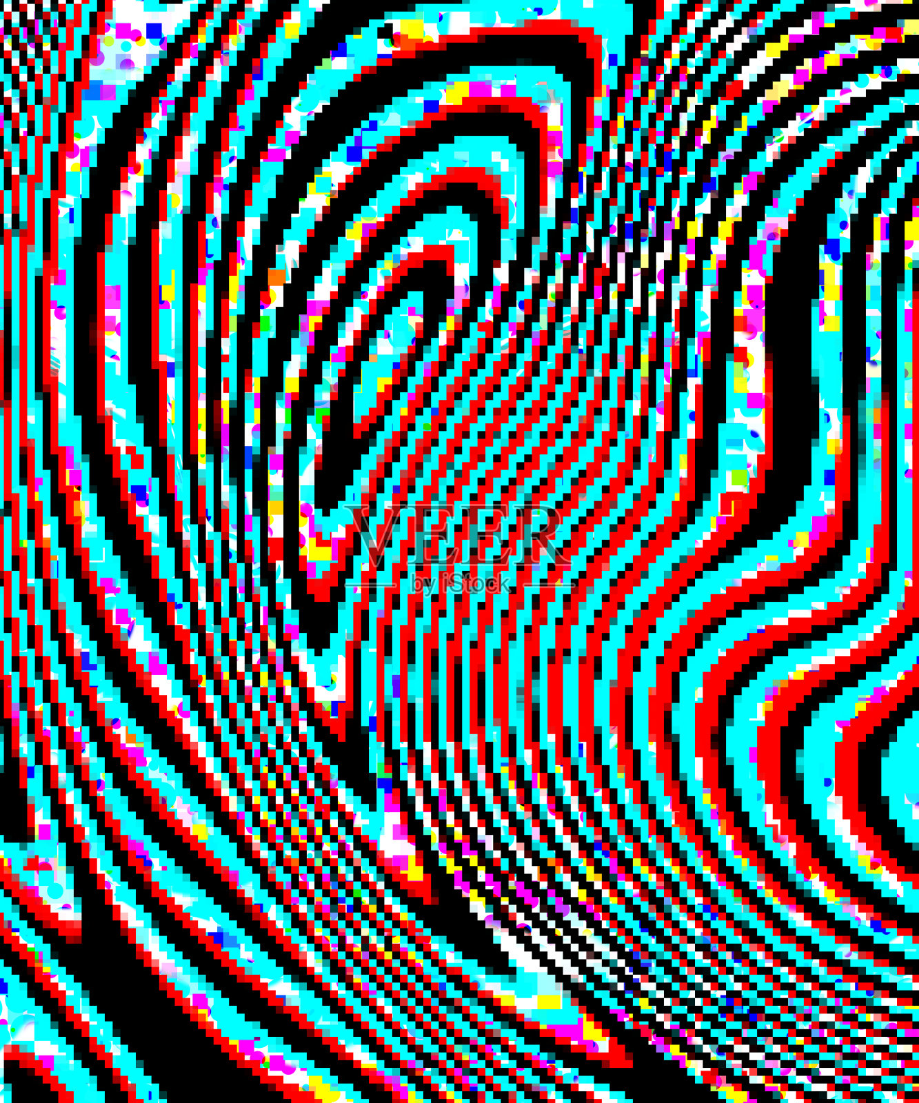 故障的艺术。插画图片素材