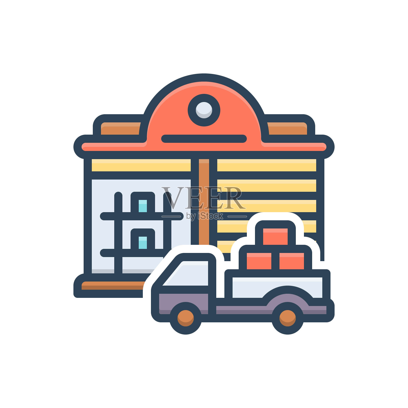 供应工厂插画图片素材