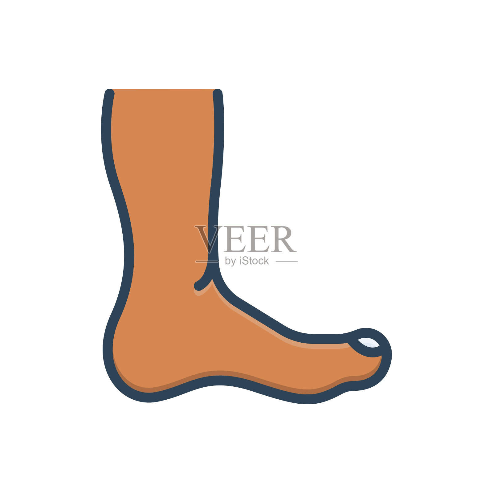 脚脚插画图片素材