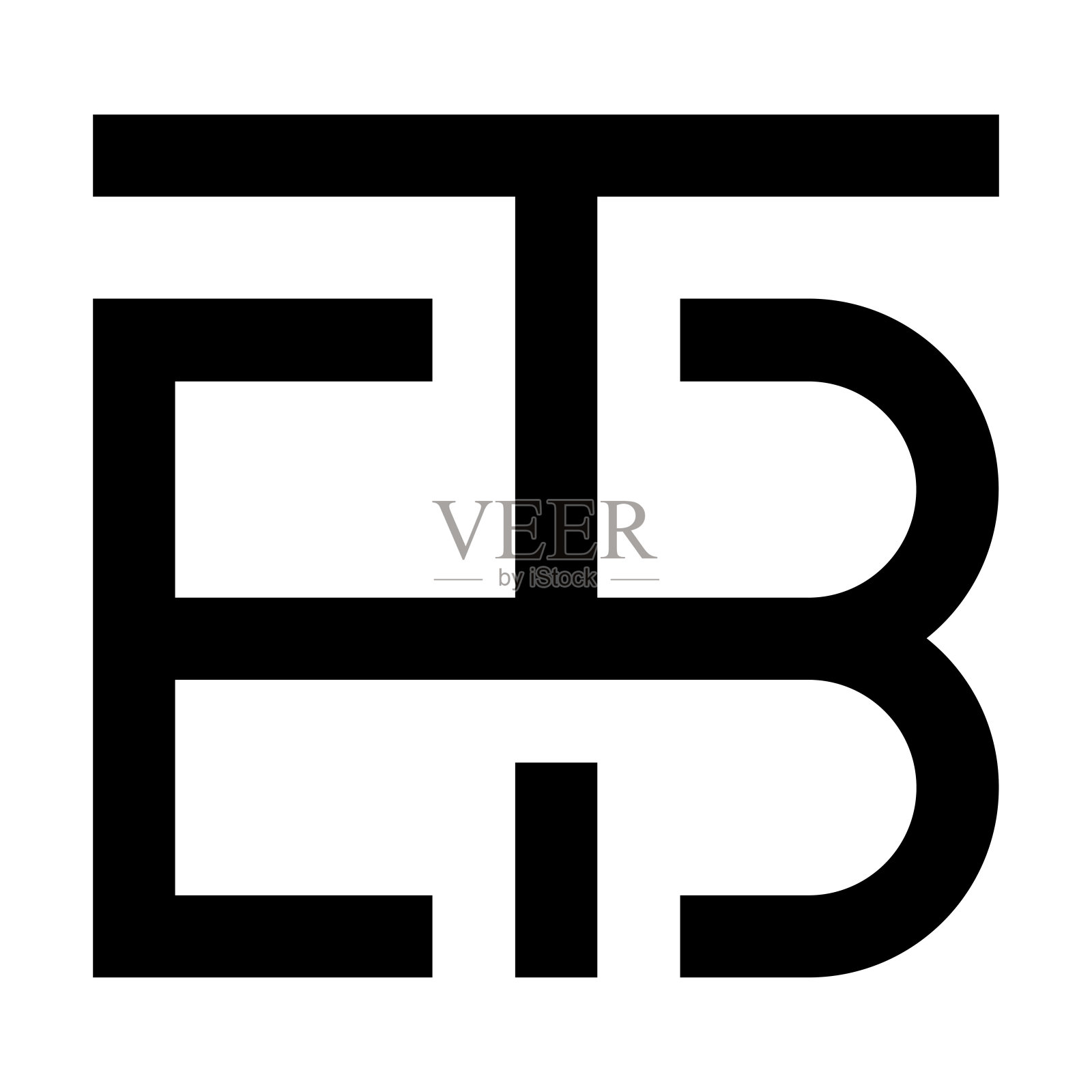 专业创新首字母TB标识和BT标识。字母TB或BT最小优雅的字母组合。优质商业艺术字母符号和标志插画图片素材