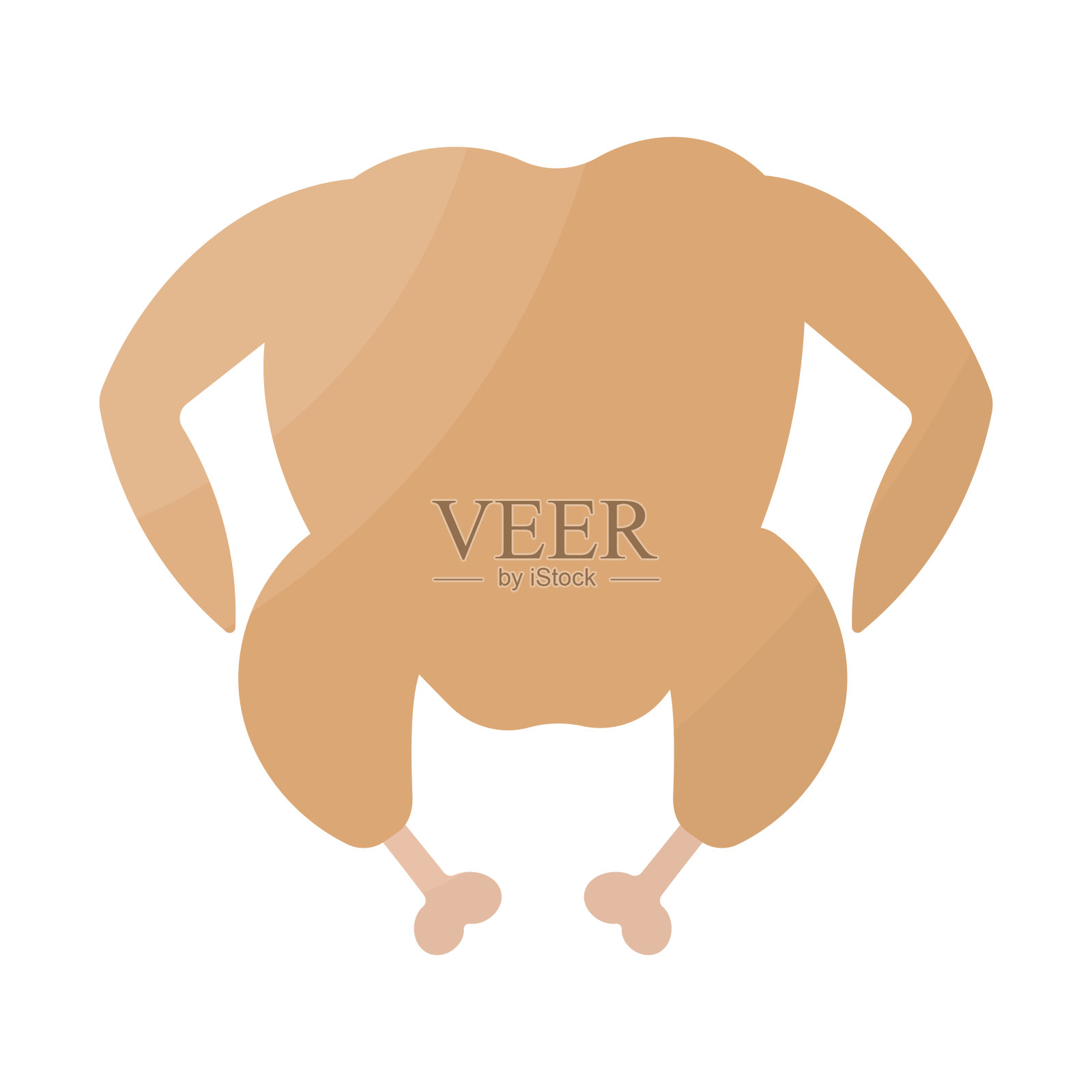 鸡全新鲜厨房烹饪图标元素插画图片素材