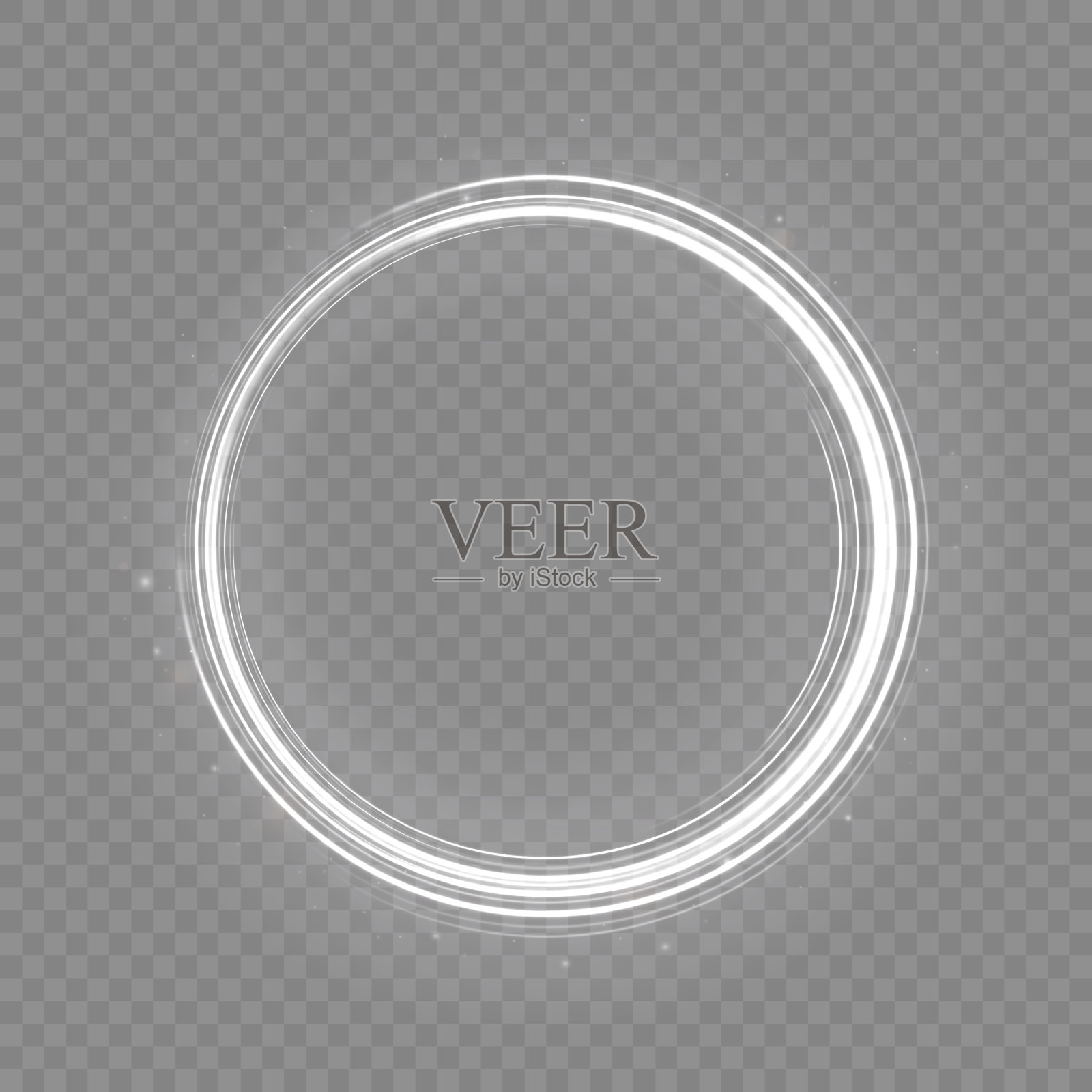 3 . neon line_white插画图片素材