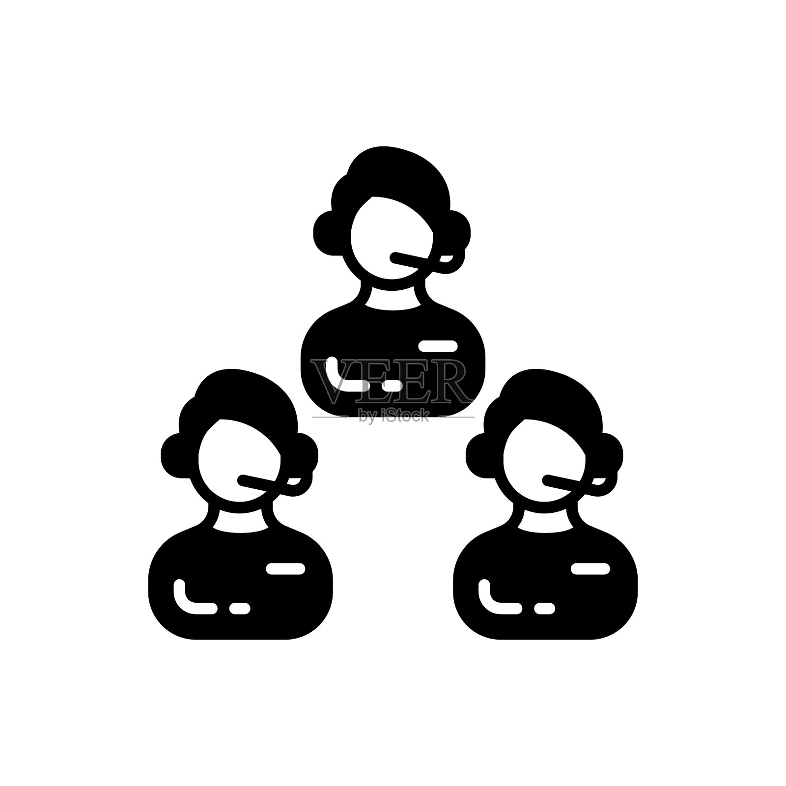 团队图标在矢量。标识插画图片素材