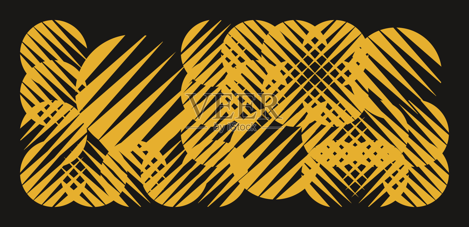 矢量图形资产集。大胆的现代造型。插画图片素材