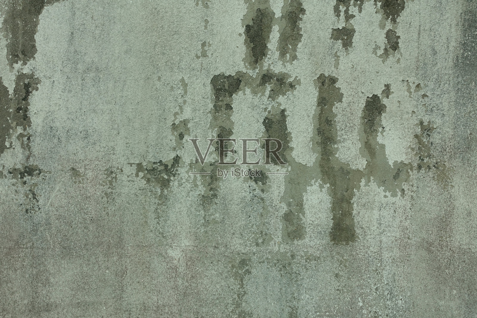 旧混凝土白-黑-灰墙纹理的背景与裂缝纹理，抽象的背景。照片摄影图片