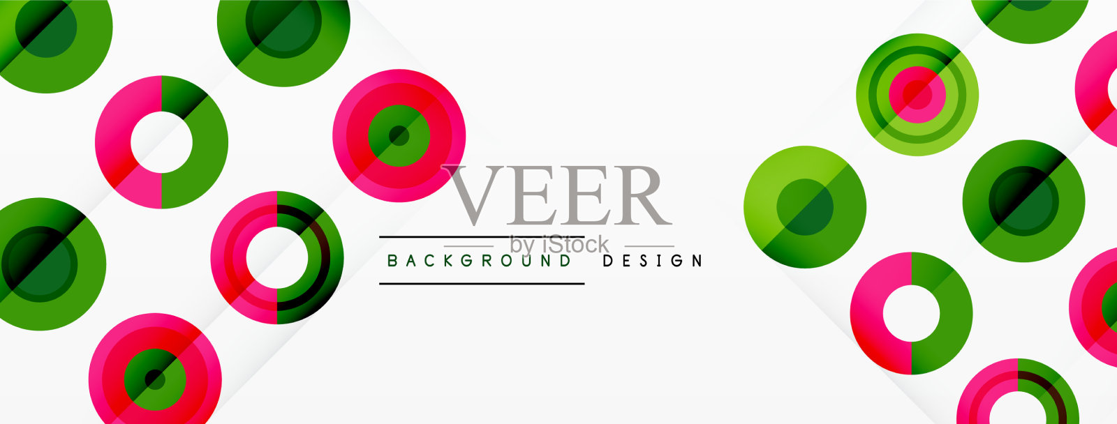 抽象背景与圆形对称网格插画图片素材