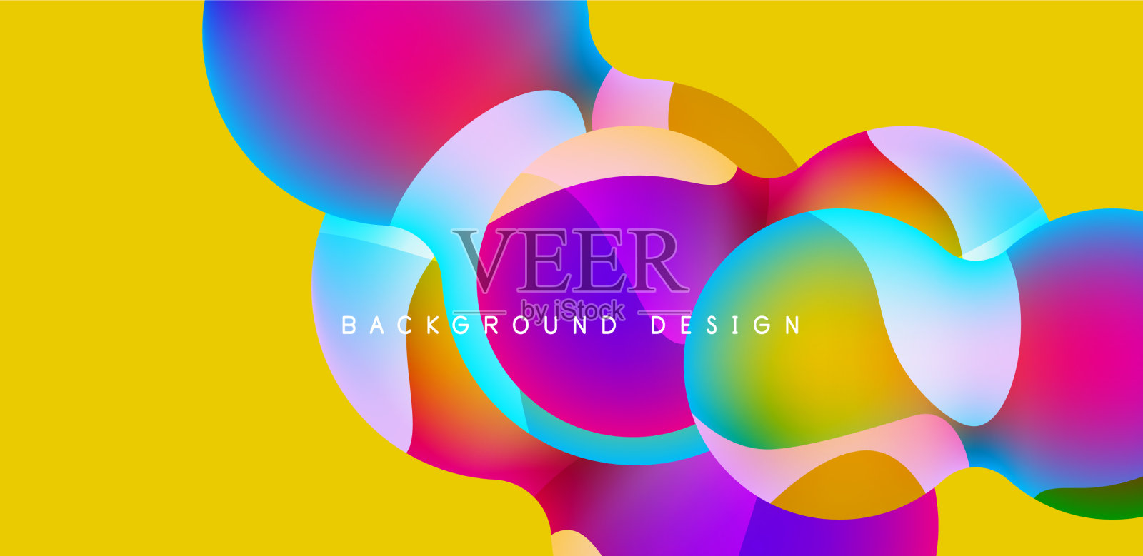 明亮的抽象背景有光泽的圆和插画图片素材