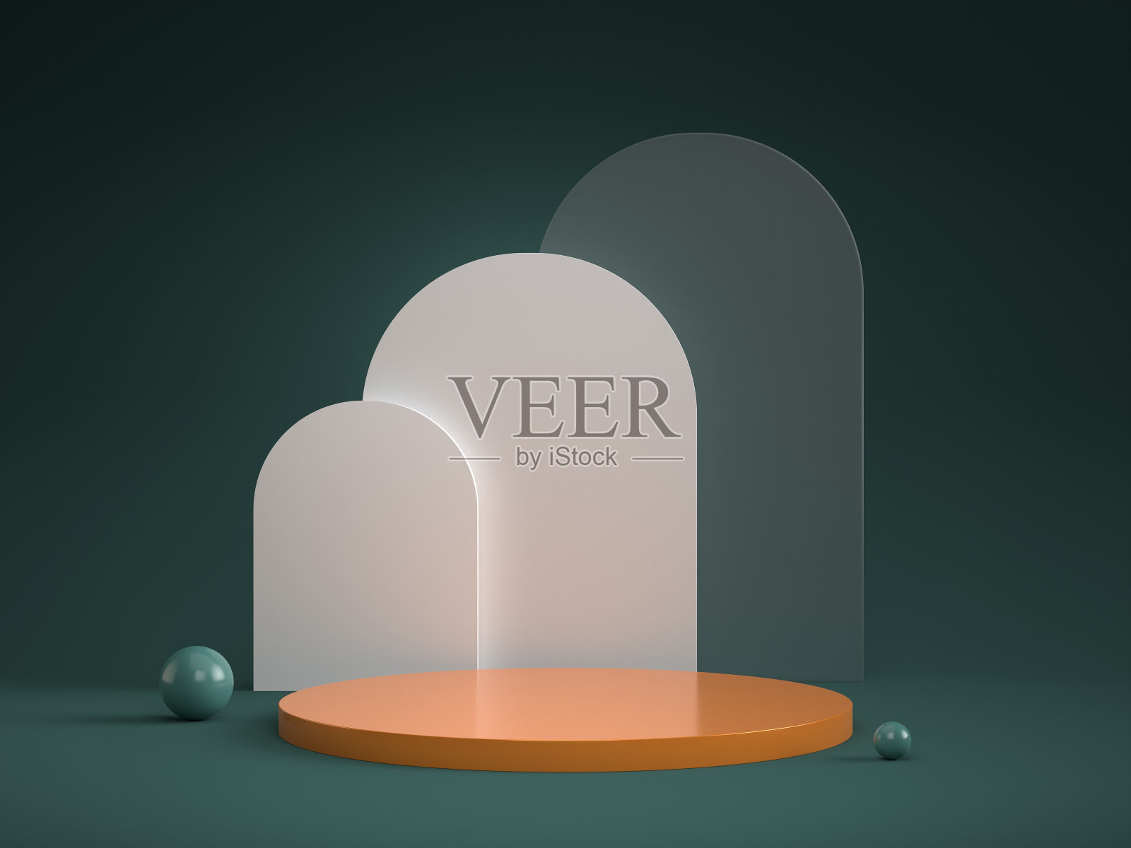 抽象的最小场景的产品展示。照片摄影图片