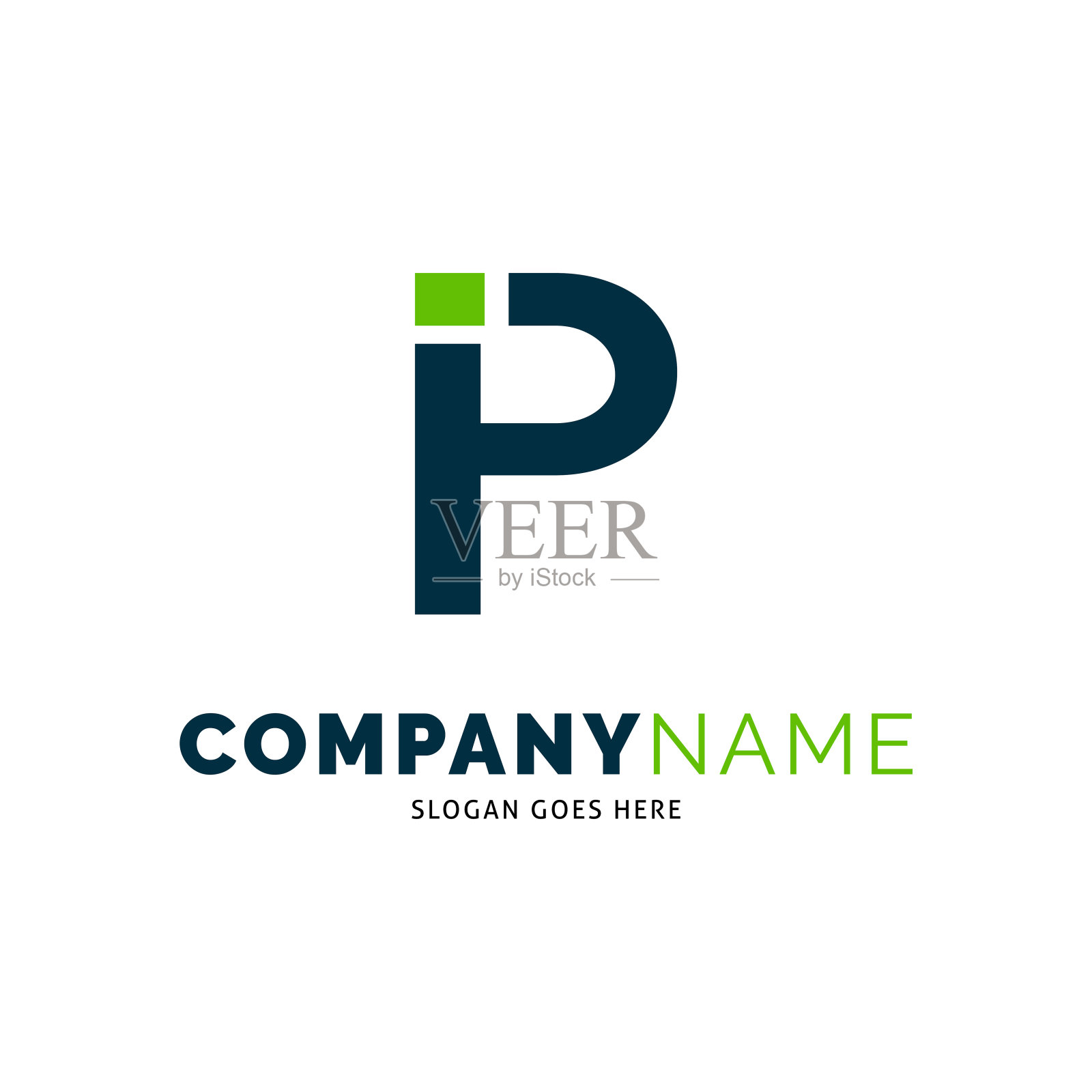 首字母IP图标矢量符号设计模板元素插画图片素材