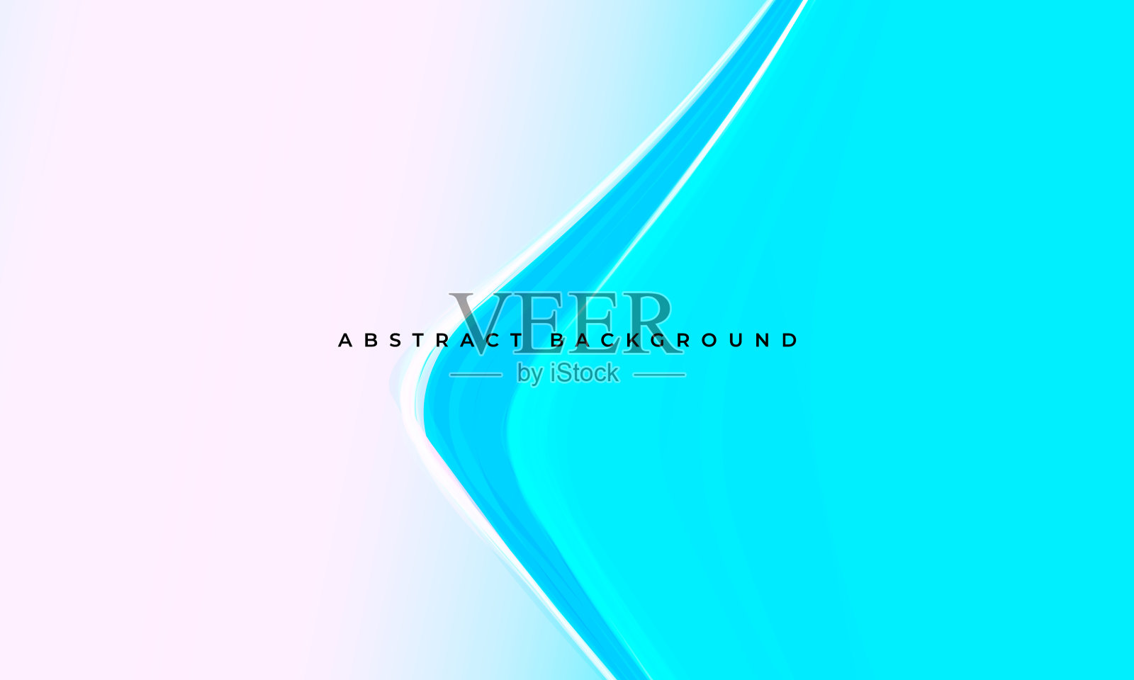 白色和浅蓝色波浪矢量抽象背景。插画图片素材