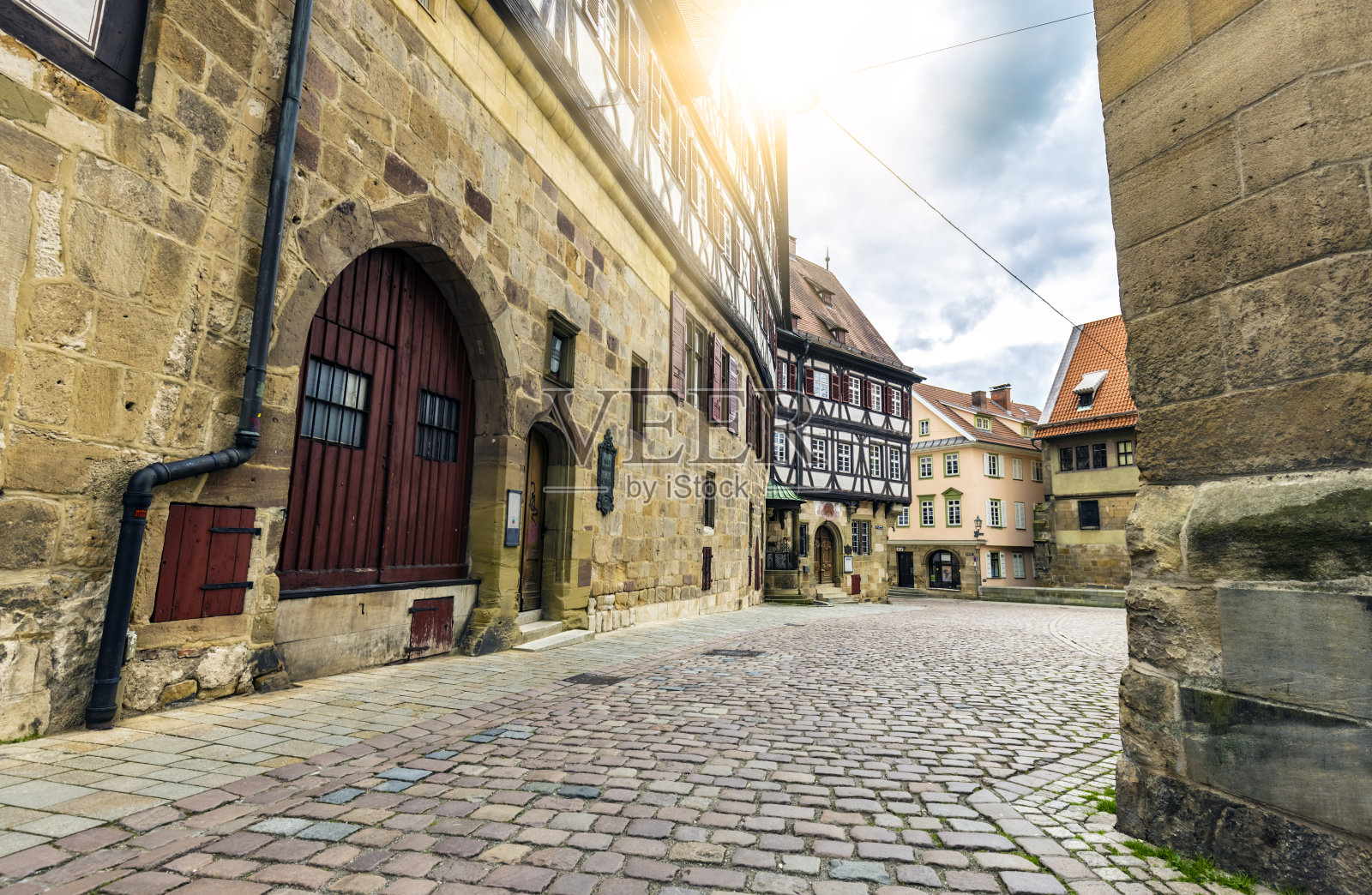 埃斯林根老城照片摄影图片