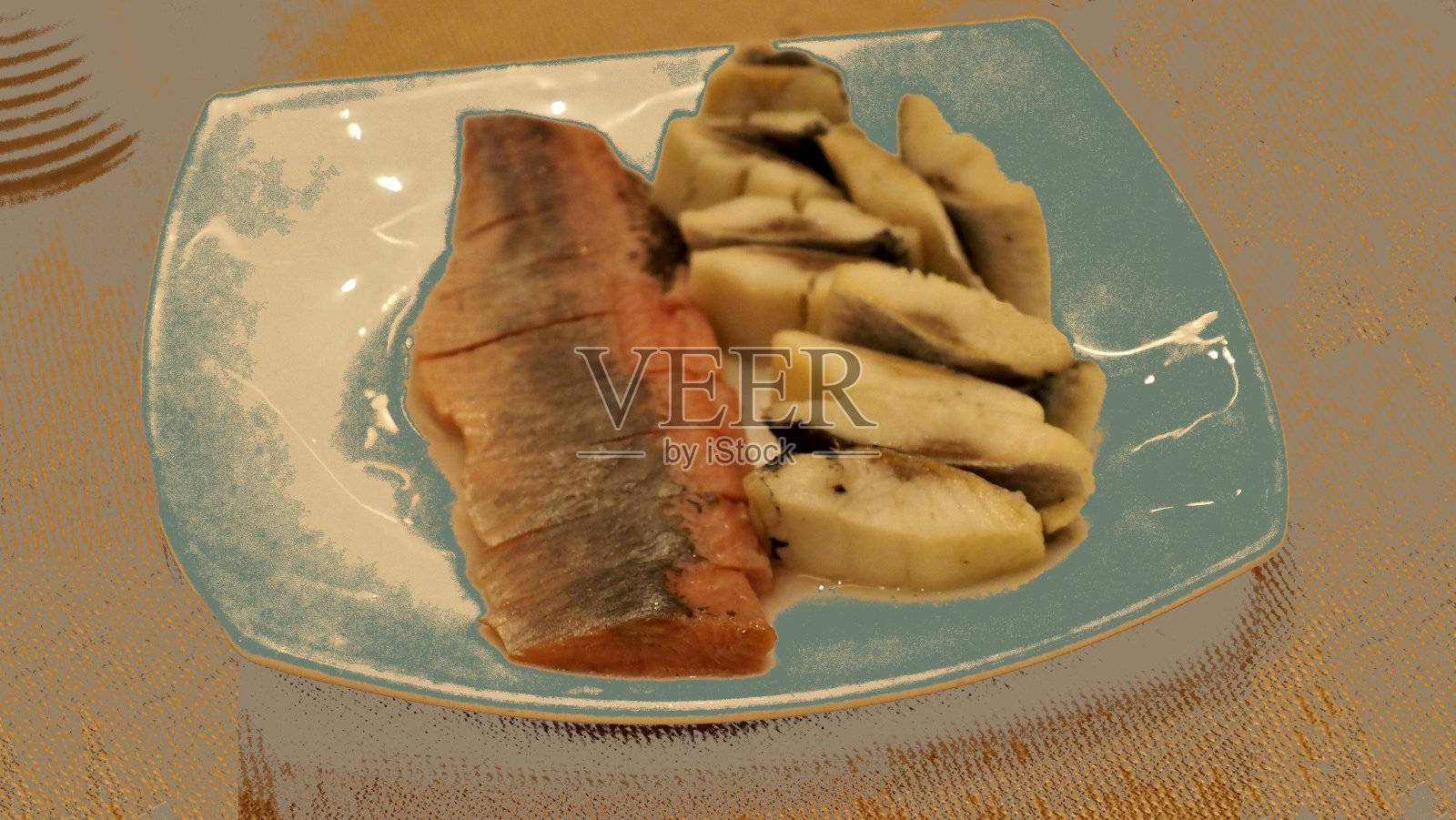 鱼盘照片摄影图片