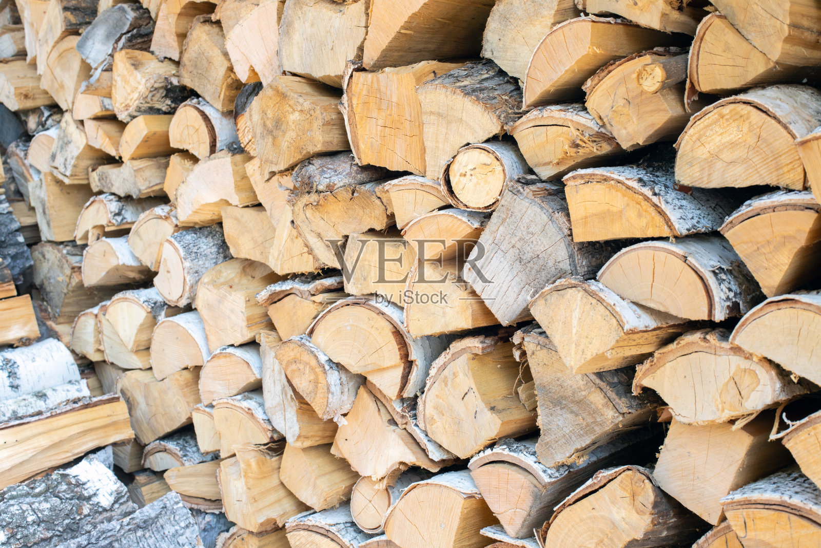 柴火，桦木。一堆干原木照片摄影图片