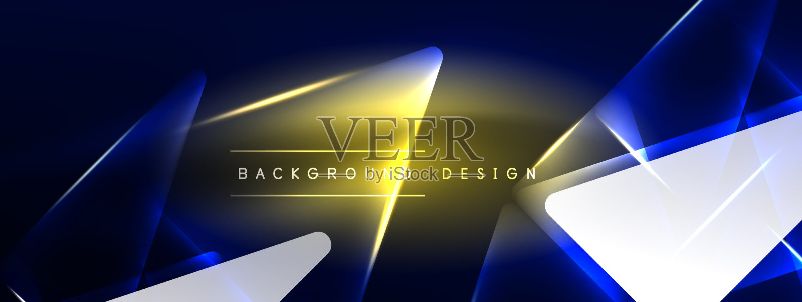 霓虹灯黑客几何背景虚拟插画图片素材