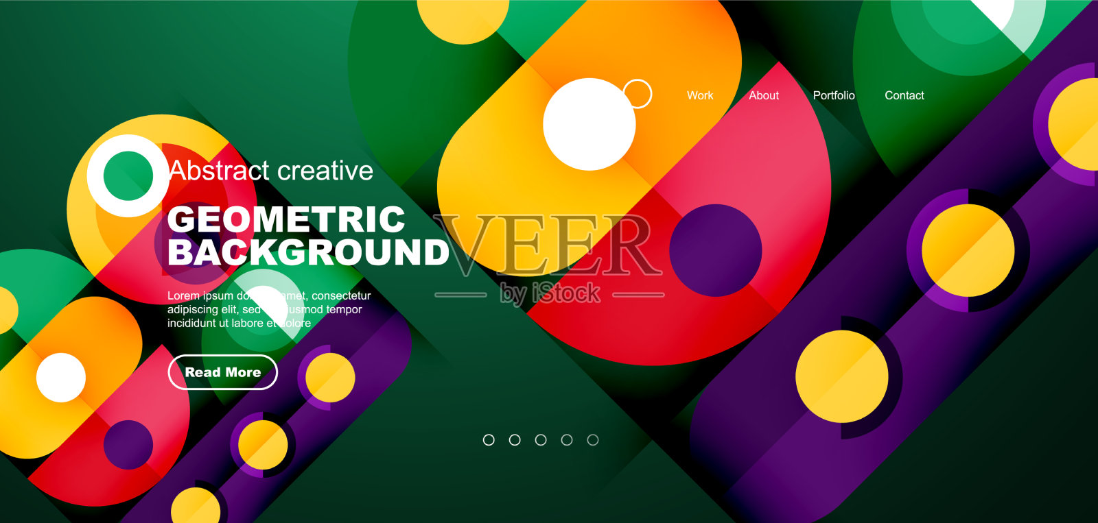 简单的圆圈和圆形元素图案插画图片素材