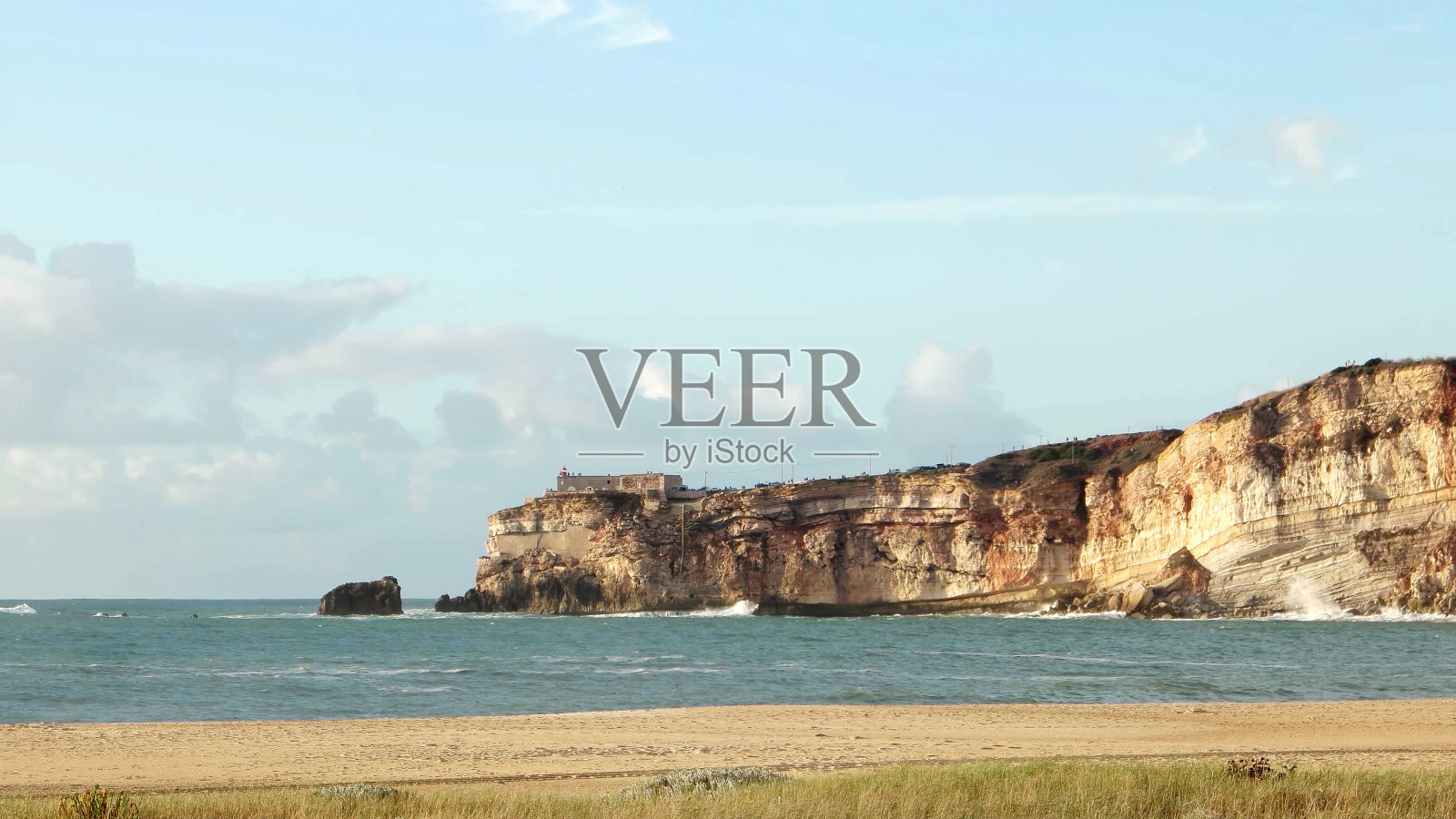 葡萄牙纳扎雷海滩照片摄影图片