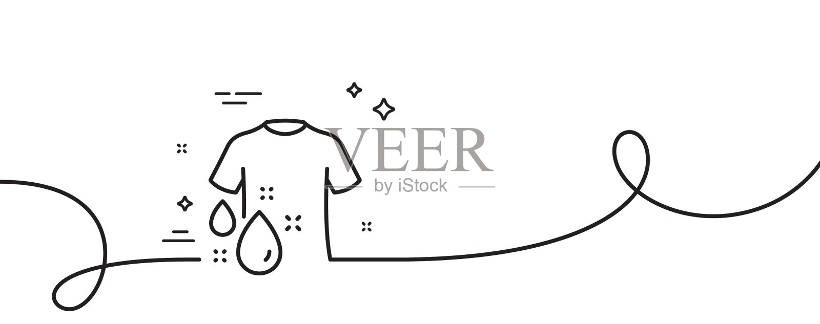 洗t恤线图标洗t恤标志插画图片素材