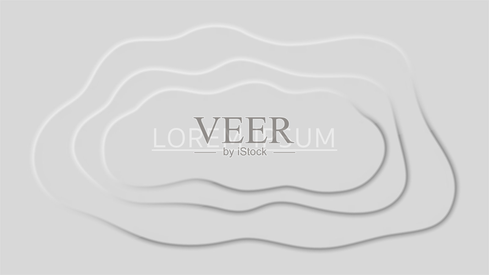 摘要新形态灰色可编辑的背景与复制空间。文本的无形模板中的波浪体积形状插画图片素材