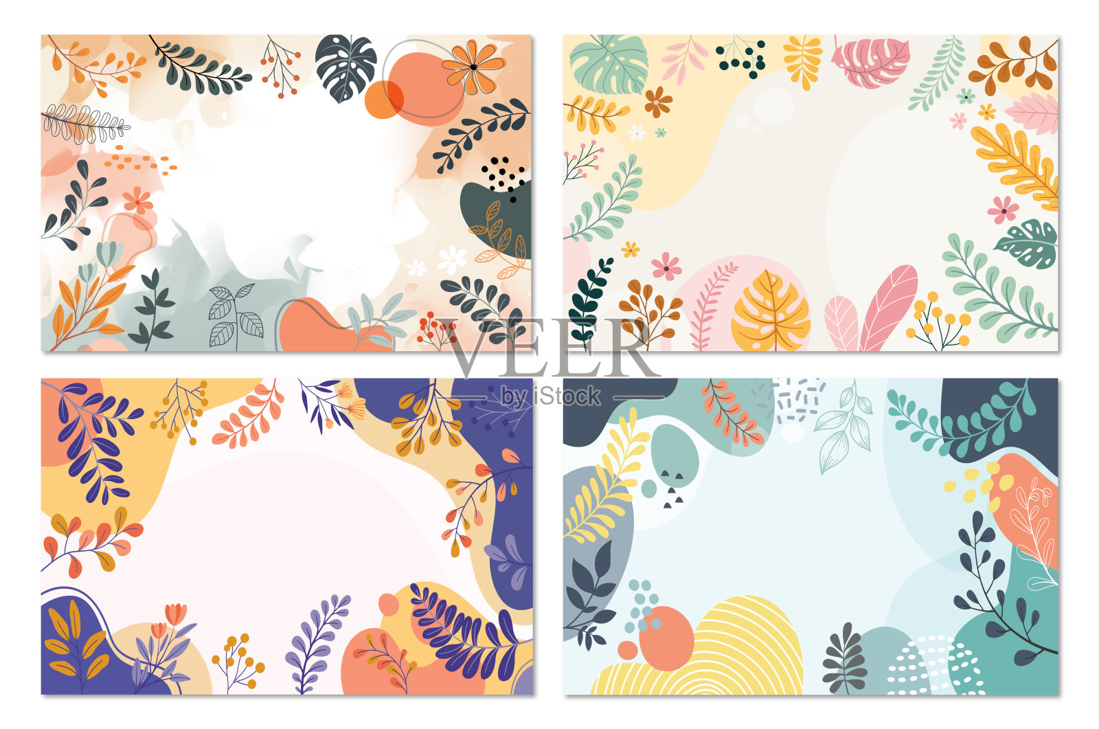 色彩飞溅抽象背景设计。插画图片素材