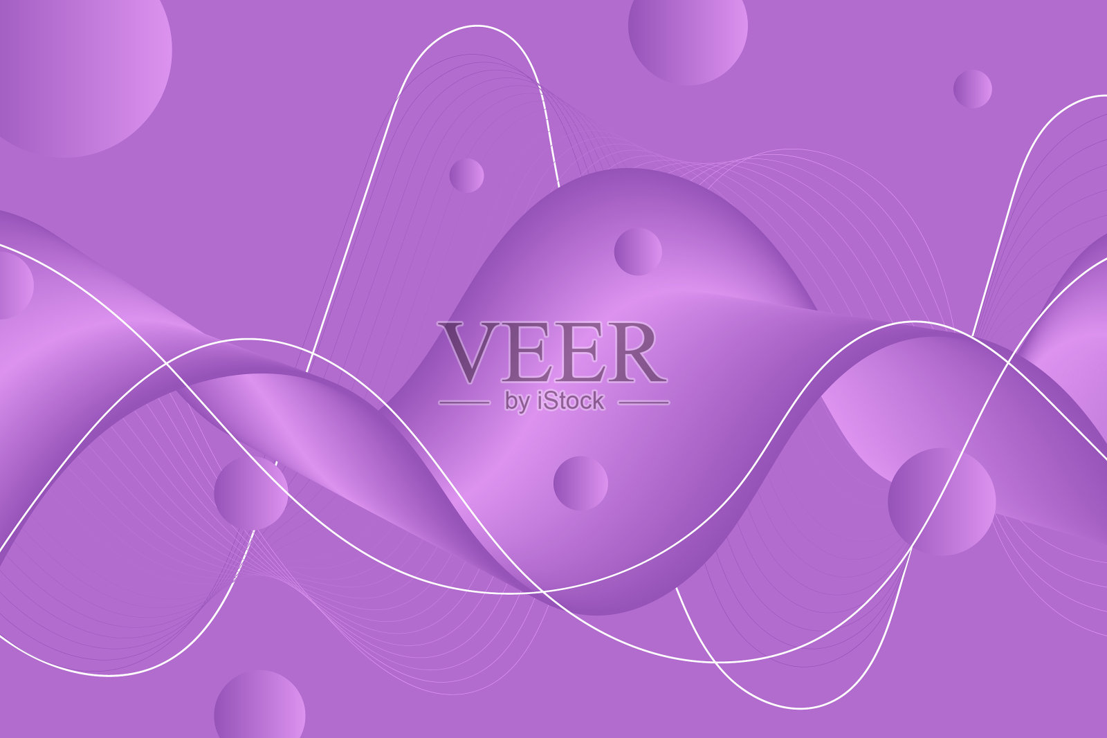 抽象波浪状流体液体背景插画图片素材