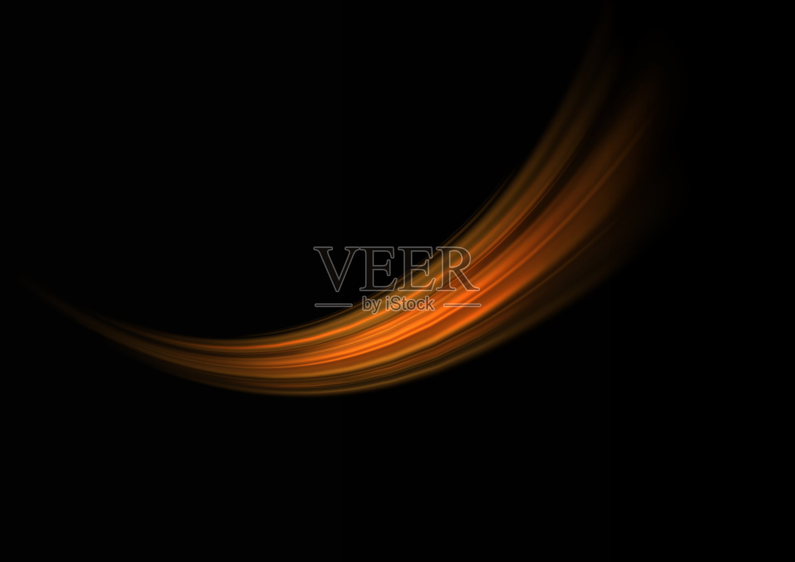 金色闪亮的螺旋波火花。插画图片素材