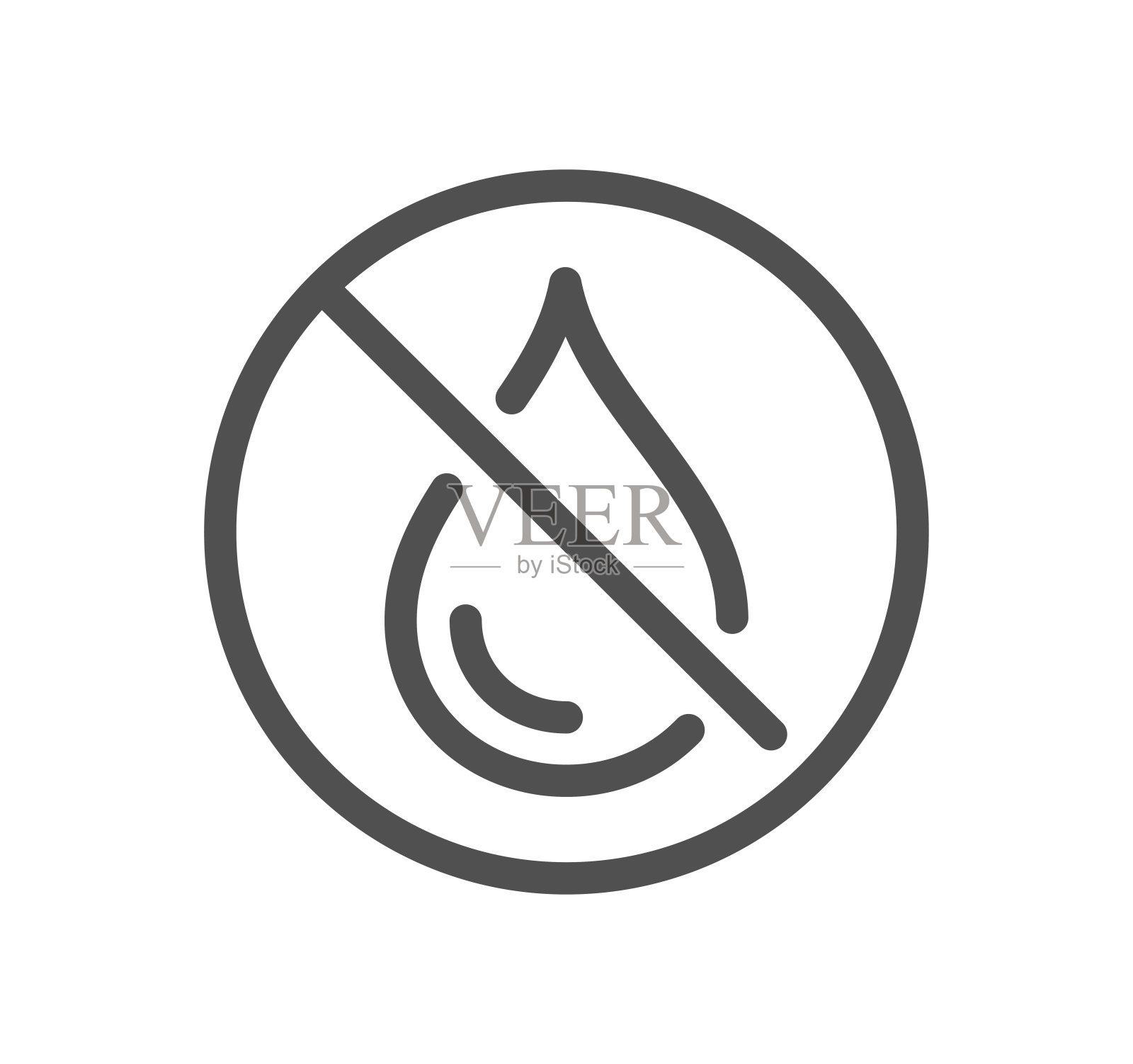 防水相关图标。插画图片素材