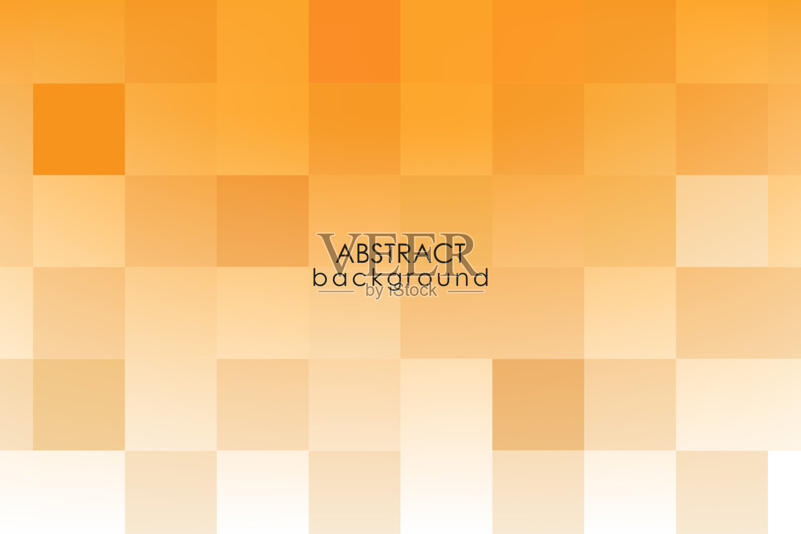 矢量橙色抽象背景与方形形状。插画图片素材