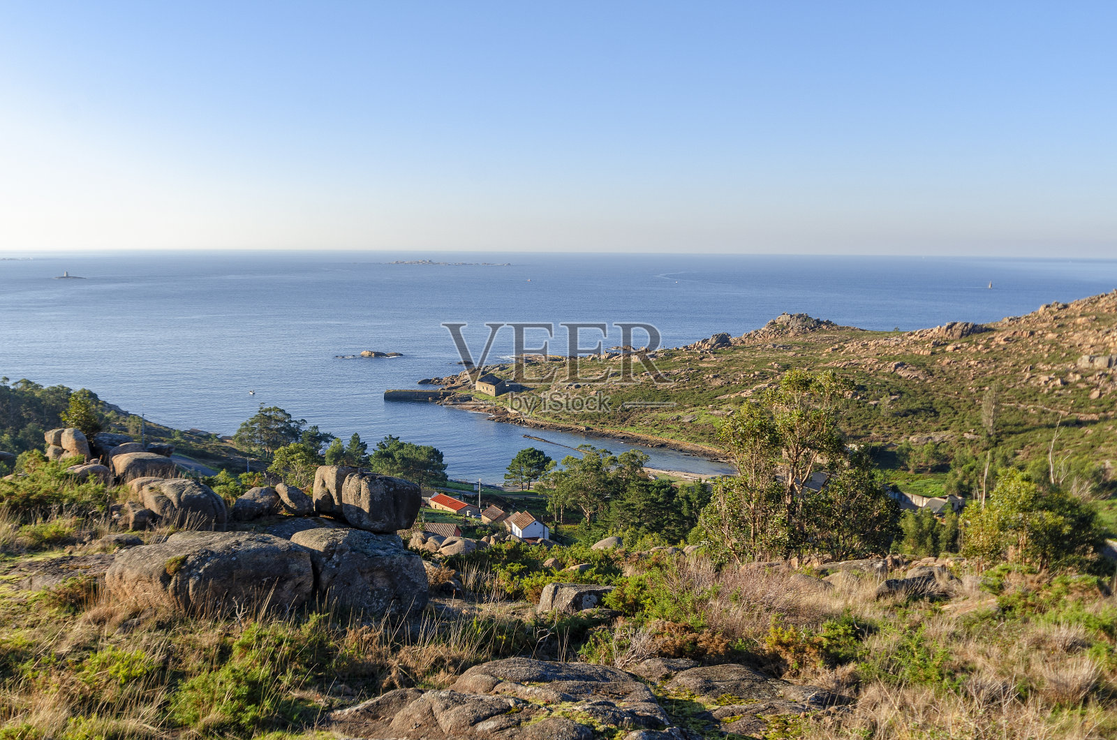 旧捕鲸港caneliÑas, eec照片摄影图片
