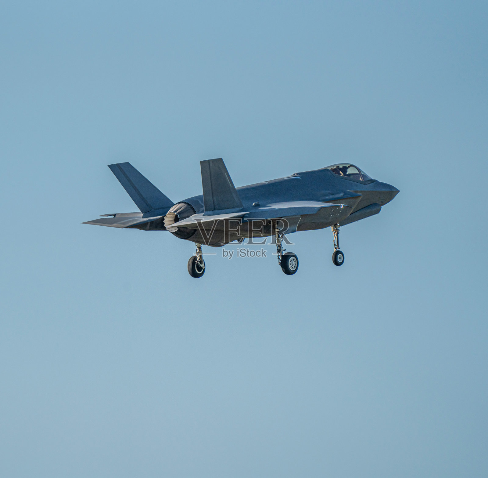 洛克希德·马丁公司的F-35战斗机在空中防御，德国照片摄影图片