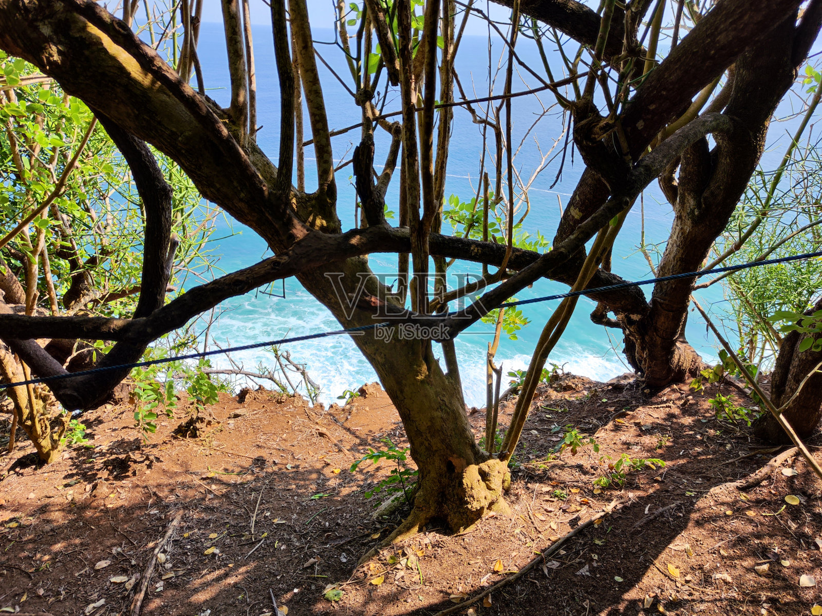 卡朗博马悬崖观景点，巴厘岛，印度尼西亚照片摄影图片