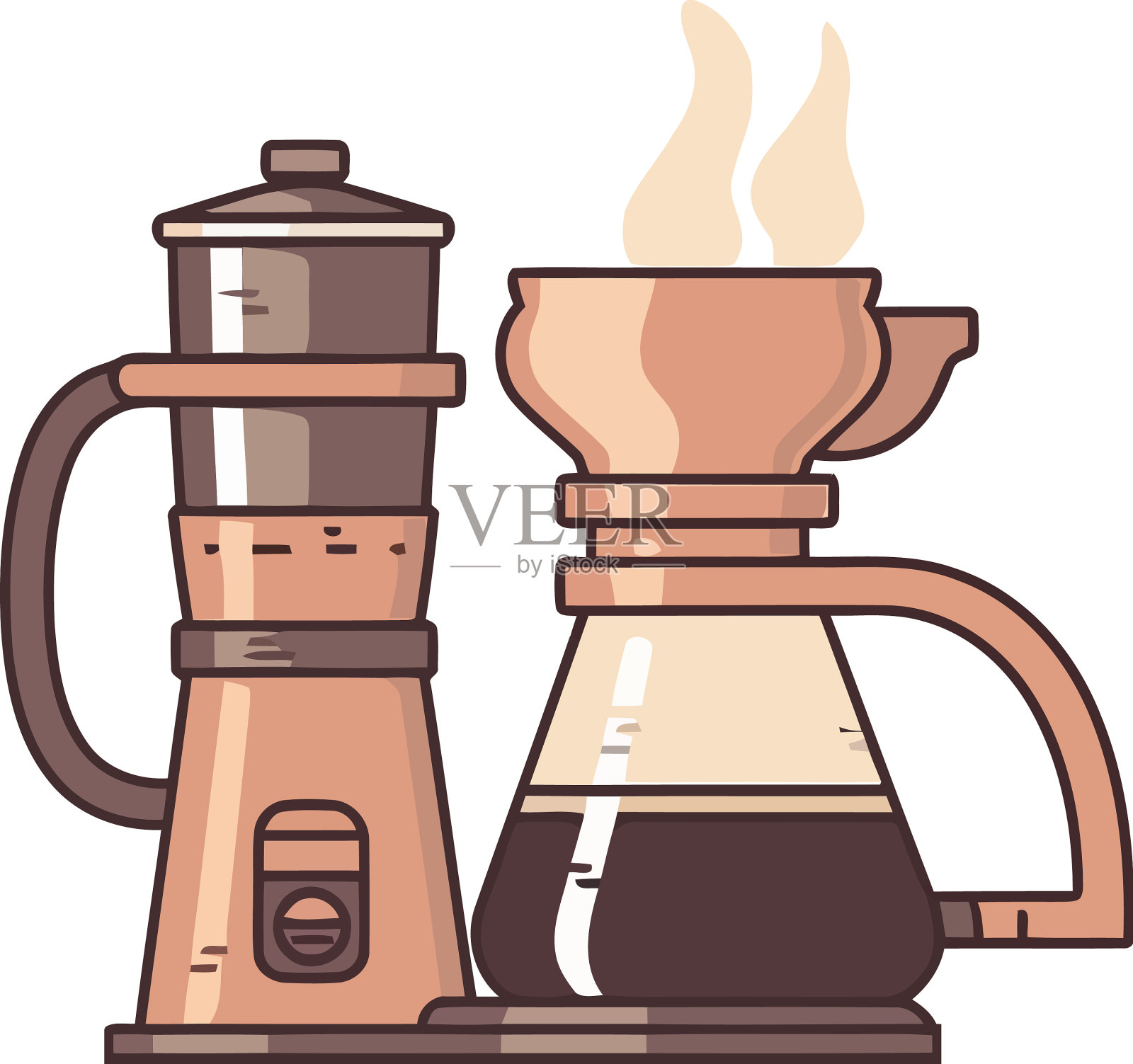 煮新鲜滴淋咖啡设计元素图片