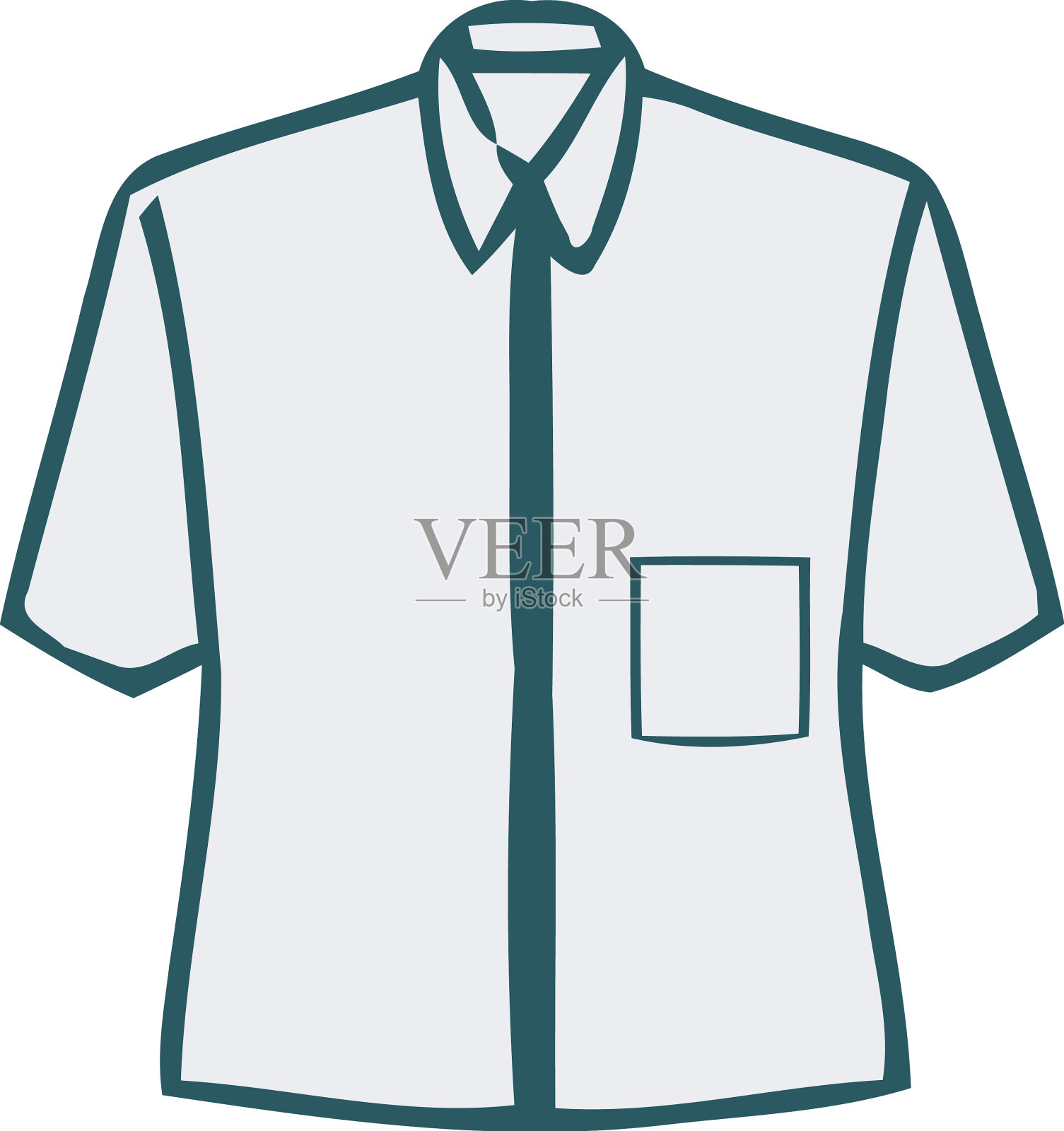 穿着优雅西装口袋方巾的现代商人插画图片素材