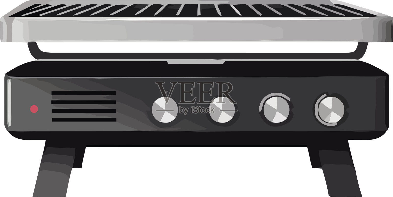 烤肉是夏日的一餐插画图片素材