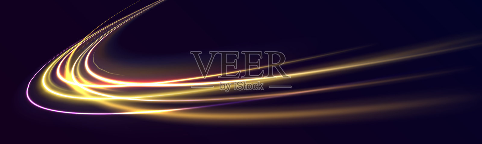 3 .霓虹灯背景黄插画图片素材