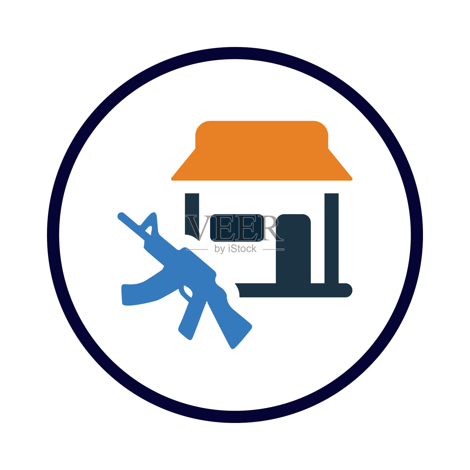 家，安全，军队，枪，男人，拿枪的男人插画图片素材